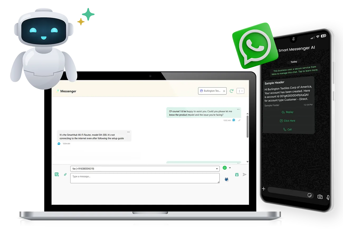 Your Trusted SMS & WhatsApp Messaging App for Salesforce